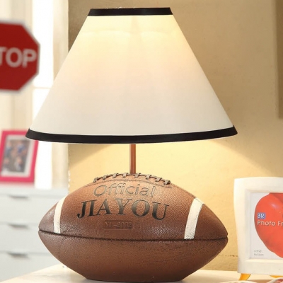 Sports Theme Coolie Table Lamp Resin Single Head Decorative Reading Light for Boys Room