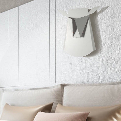 Nordic Style Deer Shade Wall Lighting in White