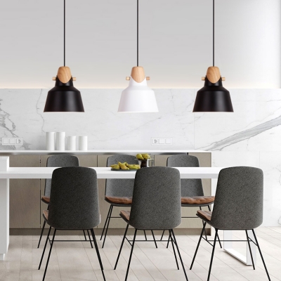 Contemporary Simple Style One Light Dining Room Hanging Pendant in Various Colors