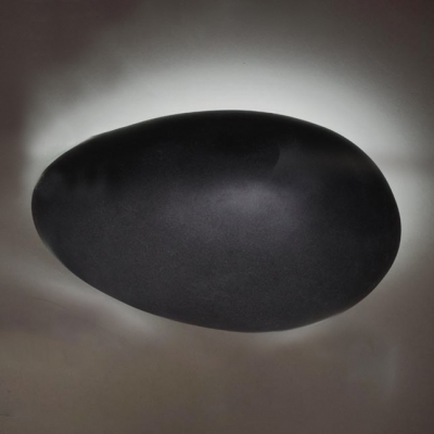 Gracefully Black Stone Designer Flush Mount Ceiling Light