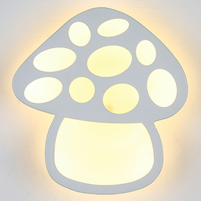 Lovely Mushroom Shade Kids Room Mini Wall Sconce
