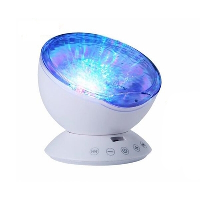 Modern Plastic Nebula Projector Night Light in Black/White/Blue