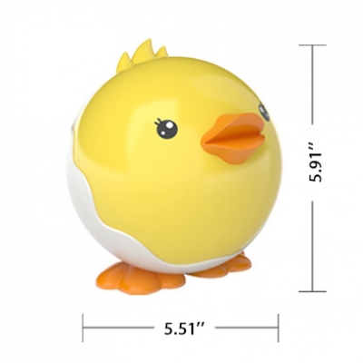 Portable Mini Round Chicken Kids LED Night Light in Pink/Yellow/White/Blue 