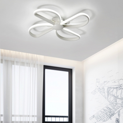 Small Size Kids Room Led Ceiling Light in Hollow Windmill Shape