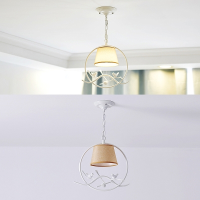 Stainless Steel Chain Haning Single Pendant Light with Cylinder Shde