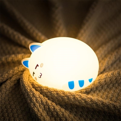 Touch Sensing/Remote Lovely Cat Girls Room Bed Nightlight Three Styles for Option