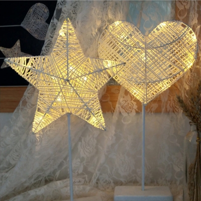 Cane Star/Loving Heart Girls Bedroom Decorative Night Light 