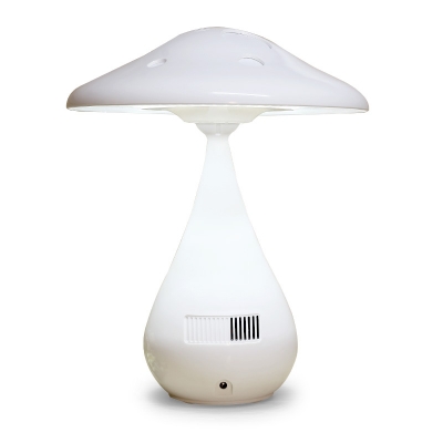 Chargeable Mushroom LED Night Light in White for Kids Reading 