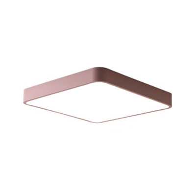 Ultra Thin Square Ceiling Lamp Simplicity Kids Room Colorful Acrylic Flush Mount Lighting