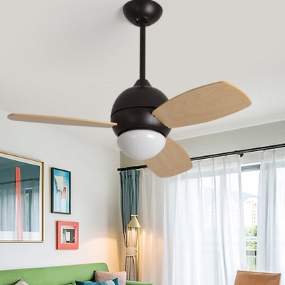 Nordic Style 13.39 Inch Ceiling Fan Downrod in Grey/Black/White Macaroon Kids Bedroom Ceiling Fan