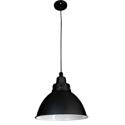 Single Light Dining Room Office LED Ceiling Pendant with Metal Dome Shade(11.81