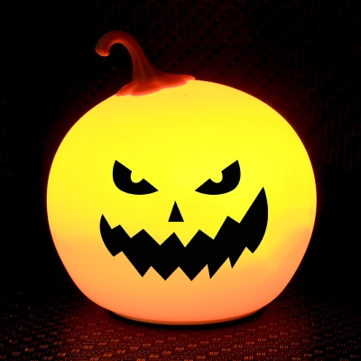 Wireles Silicon Gel Halloween Pumpkin Easy Tap Night Light 4 Styles for ...