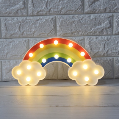 Beautiful Plastic Rainbow LED Kids Night Light for Decoration