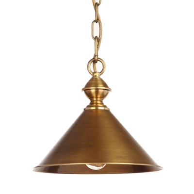 

Industrial Style Metal Conical Shade 1 Light Warehouse Pendant Light 4 Designs Available