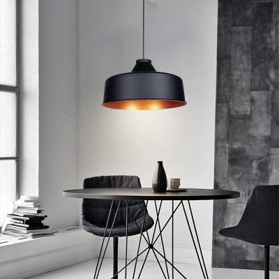 Industrial Style Warehouse Pendant Light Fixture with Metal Barn Shade 16.1