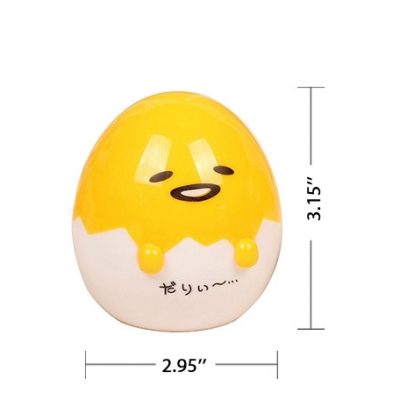 Stand Anywhere Emoji Egg Shape Battery-Operated Kids Night Light in Yellow 