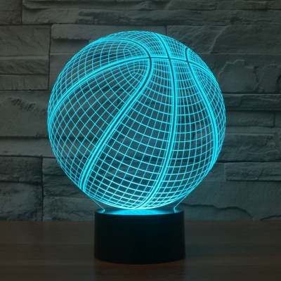 Wireless Touch/Remote Acrylic 3D Soccer/Globe Boys Room Night Light 