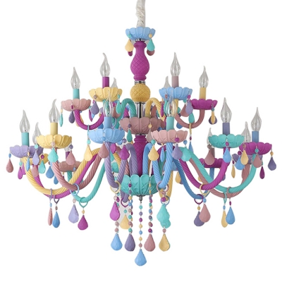 Modern Chandelier Lighting Crystal Ceiling Light Candle Small Chandelier Kid Chandelier