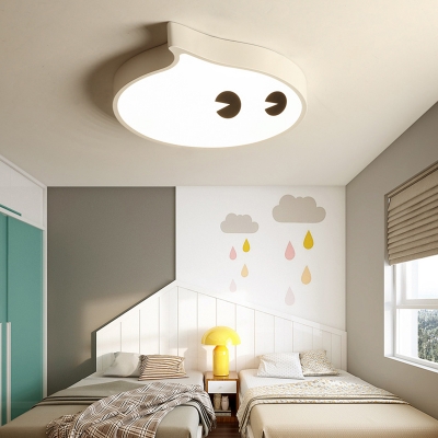 Small LED Cartoon Flush Mount Ceiling Lamp for Kids Bedroom