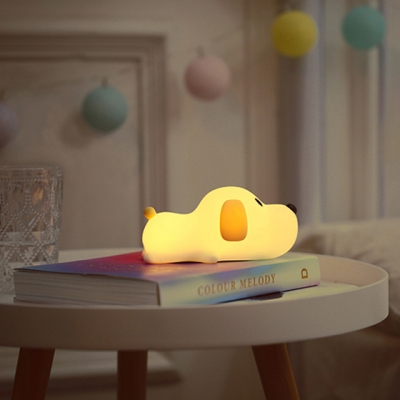Cute Silicon Gel Rabbit/Dog Kids Bed Night Light USB Rechargeable 3 Styles Available