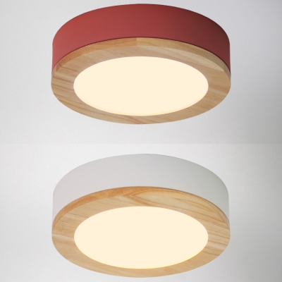 Acrylic Round LED Ceiling Fixture Simple Contemporary Kitchen Porch Flush Mount Lighting