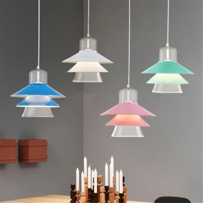 

Creative 11.8" Wide Mini Pendant Lamp for Bedroom Dining Hall Six Colors for Choice, HL478789