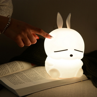 Wireless Bunny Girls Bedroom LED Night Light USB Rechargeable 