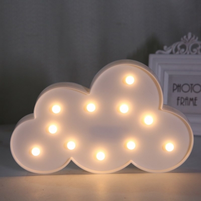  Plastic Cloud/Moon/Snowflake/Star Shape  Girls Bedroom Night Light 5 Types for Option