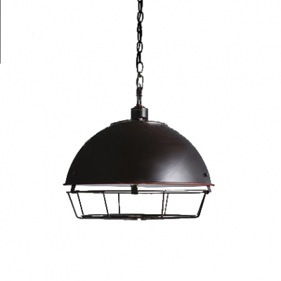 

Retro Style Metal Cage Pendant Lamp for Bedroom 2 Colors for Option, Black;dark gray, HL478412