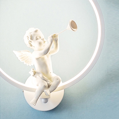 Cupid Angle with Ring Wall Light for Kids Room 2 Types Avaiable