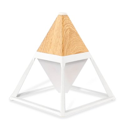 Nordic Style Pyramid Shape LED Reading Night Light Touch Switch with 4 Colors