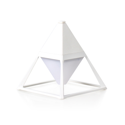 Nordic Style Pyramid Shape LED Reading Night Light Touch Switch with 4 Colors