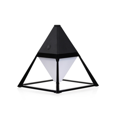 Nordic Style Pyramid Shape LED Reading Night Light Touch Switch with 4 Colors