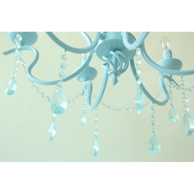 Contemporary Lighting 6/8 Light Kid Girls Ceiling Chandelier Crystal Tadpoles Chandelier Light