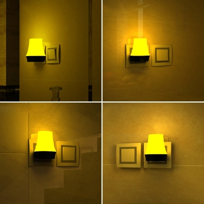 Lotus Shade Light/Voice Control Plug-in LED Night Light with Cool/Warm Light