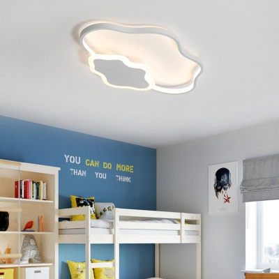 Modern Simple Children Bedroom Led Ceiling Light Clouds Shape 2 Options Available