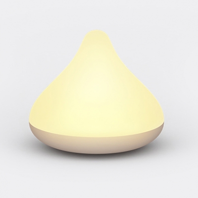 Portable Mini Plastic Cone Shape LED Night Light in White/Pink