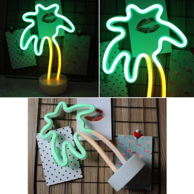 Chic Style Battery-Operated/USB Pineapple Kids Night Light with Plastic Base 4 Style for Option