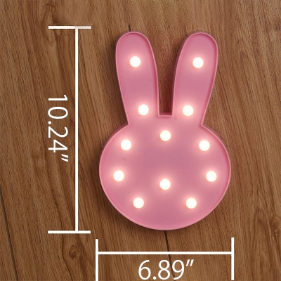 Led Rabbit Girls Bedroom Night Light 2 Styles for Option
