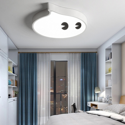 Small LED Cartoon Flush Mount Ceiling Lamp for Kids Bedroom