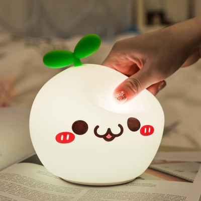 4 Styles Wireless Silicon Gel Cartoon Bunny Night Light for Kids Rechargeable