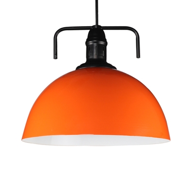 Contemporary Multicolor Single Head Pendant Light with Dome Shade 8 Colors for Choice