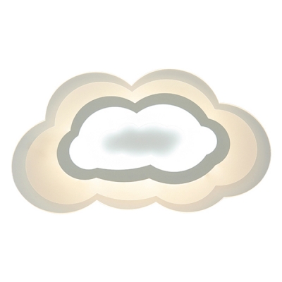 Cloud LED Kids Flush Mount Ceiling Light 2 Options Available