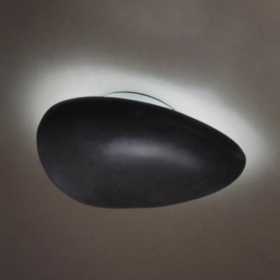 Gracefully Black Stone Designer Flush Mount Ceiling Light