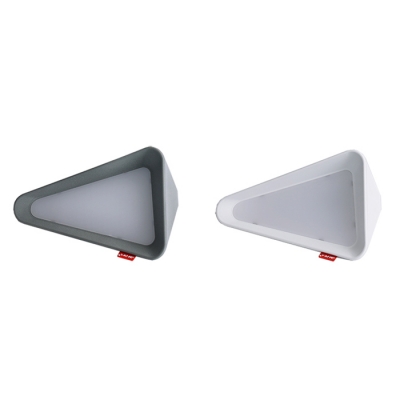 Gray/White Triangle Shape Chargeable LED Night Light for Reading 