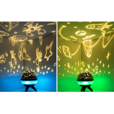 Plastic Stand Anywhere Magic Star and Sky Moon Projector Night Light with Multi-function