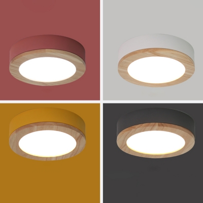 Acrylic Round LED Ceiling Fixture Simple Contemporary Kitchen Porch Flush Mount Lighting