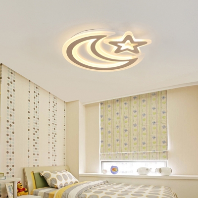 Ultra-Thin Baby Bedroom LED Flush Ceiling Light in Star/Moon and Star/Cloud/Loving Heart  Shape