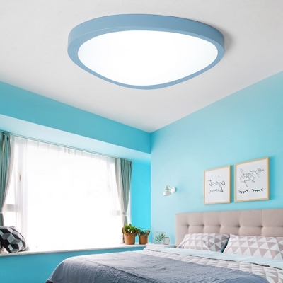Triangle Flush Mount Lighting Contemporary Colorful Acrylic Ceiling Fixture for Bedroom Corridor