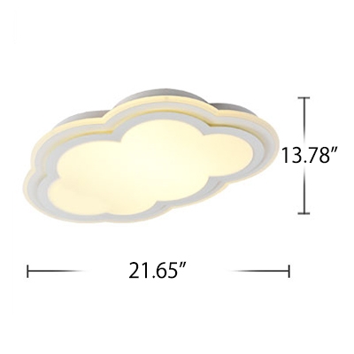 Cloud LED Kids Flush Mount Ceiling Light 2 Options Available